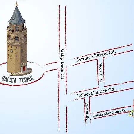 شقة Historical Wooden Style Ac In Beyoglu Galata اسطنبول